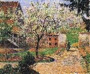 Camille Pissarro Flowering Plum Tree, Eragny Sweden oil painting artist